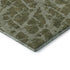 9' X 12' Olive Green And Gray Abstract Washable Area Rug With UV Protection