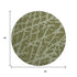 9' X 12' Olive Green And Gray Abstract Washable Area Rug With UV Protection