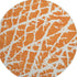 9' X 12' Orange And Ivory Abstract Washable Area Rug With UV Protection