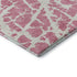 9' X 12' Pink And Ivory Abstract Washable Area Rug With UV Protection
