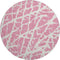 9' X 12' Pink And Ivory Abstract Washable Area Rug With UV Protection