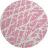 9' X 12' Pink And Ivory Abstract Washable Area Rug With UV Protection