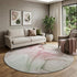 9' X 12' Blush And Ivory Abstract Washable Area Rug With UV Protection