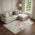 9' X 12' Blush And Ivory Abstract Washable Area Rug With UV Protection