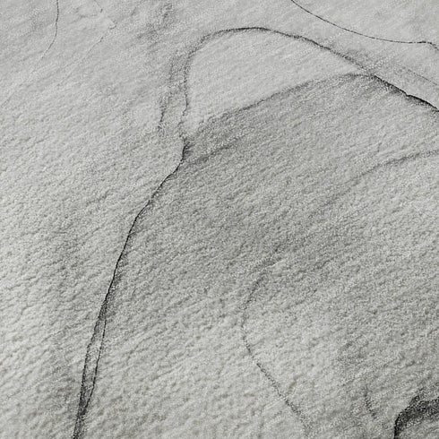 5' X 8' Gray And Charcoal Abstract Washable Area Rug With UV Protection