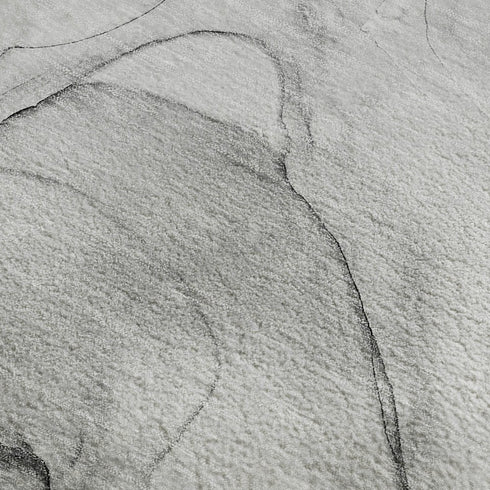 8' X 10' Gray And Charcoal Abstract Washable Area Rug With UV Protection