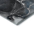 8' X 10' Blue And Charcoal Abstract Washable Area Rug With UV Protection