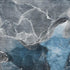 8' X 10' Blue And Charcoal Abstract Washable Area Rug With UV Protection