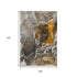 9' X 12' Brown And Ivory Abstract Washable Area Rug With UV Protection