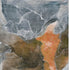 9' X 12' Orange And Charcoal Abstract Washable Area Rug With UV Protection