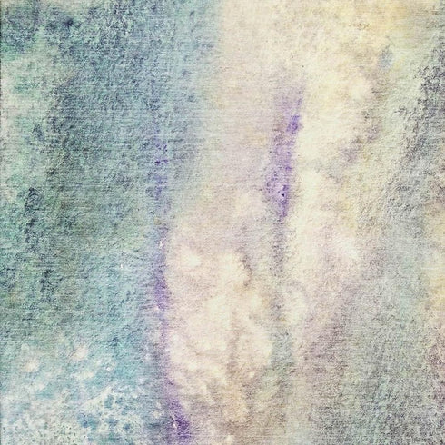 5' X 8' Blue Purple And Ivory Abstract Washable Area Rug With UV Protection