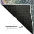 8' X 10' Blue Purple And Ivory Abstract Washable Area Rug With UV Protection
