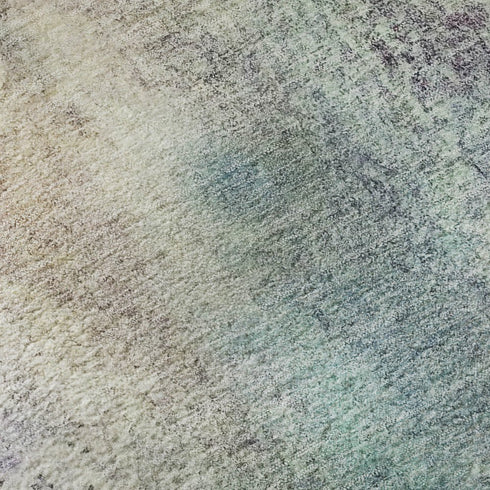 8' X 10' Blue Purple And Ivory Abstract Washable Area Rug With UV Protection