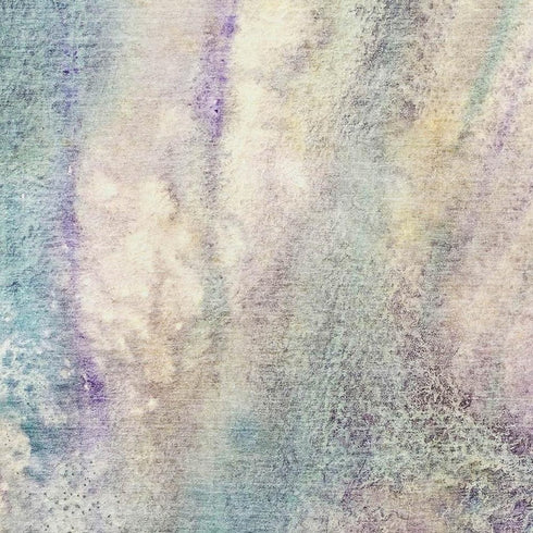 9' X 12' Blue Purple And Ivory Abstract Washable Area Rug With UV Protection