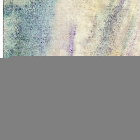 9' X 12' Blue Purple And Ivory Abstract Washable Area Rug With UV Protection