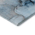 5' X 8' Blue Gray And Ivory Abstract Washable Area Rug With UV Protection