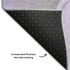 8' X 10' Purple Gray And Ivory Abstract Washable Area Rug With UV Protection