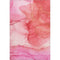 5' X 8' Pink And Ivory Abstract Washable Area Rug With UV Protection