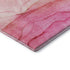 5' X 8' Pink And Ivory Abstract Washable Area Rug With UV Protection