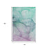 5' X 8' Fern Green And Ivory Abstract Washable Area Rug With UV Protection