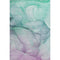 5' X 8' Fern Green And Ivory Abstract Washable Area Rug With UV Protection