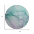 8' Fern Green And Ivory Abstract Washable Round Rug With UV Protection
