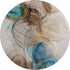 9' X 12' Beige Ivory And Blue Abstract Washable Area Rug With UV Protection