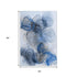 5' X 8' Navy Blue And Ivory Abstract Washable Area Rug With UV Protection