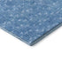 9' X 12' Blue And Ivory Geometric Washable Area Rug With UV Protection