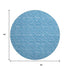 9' X 12' Blue And Ivory Geometric Washable Area Rug With UV Protection