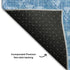 9' X 12' Blue And Ivory Geometric Washable Area Rug With UV Protection