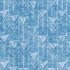9' X 12' Blue And Ivory Geometric Washable Area Rug With UV Protection