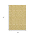9' X 12' Gold And Ivory Geometric Washable Area Rug With UV Protection
