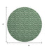 9' X 12' Green And Ivory Geometric Washable Area Rug With UV Protection