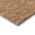 9' X 12' Salmon And Ivory Geometric Washable Area Rug With UV Protection