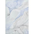 5' X 8' Blue And Ivory Abstract Washable Area Rug With UV Protection
