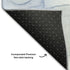 5' X 8' Blue And Ivory Abstract Washable Area Rug With UV Protection