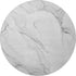 8' Gray And Ivory Abstract Washable Round Rug With UV Protection