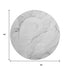 8' Gray And Ivory Abstract Washable Round Rug With UV Protection
