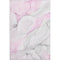 5' X 8' Pink And Ivory Abstract Washable Area Rug With UV Protection
