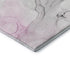 5' X 8' Pink And Ivory Abstract Washable Area Rug With UV Protection