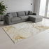 8' X 10' Brown And Ivory Abstract Washable Area Rug With UV Protection