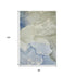 8' X 10' Blue Gray And Ivory Abstract Washable Area Rug With UV Protection