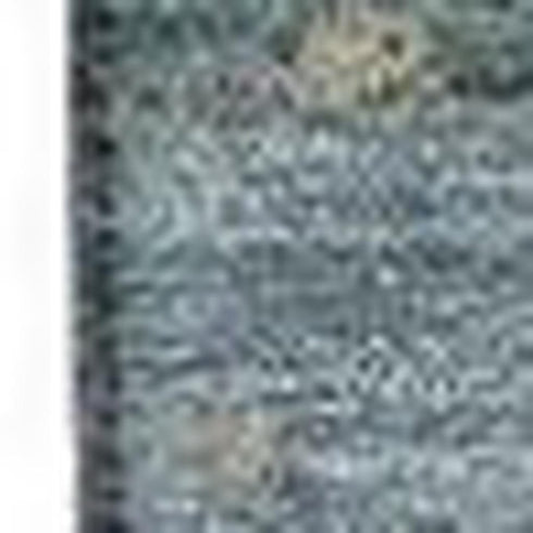 8' X 10' Blue Gray And Ivory Abstract Washable Area Rug With UV Protection