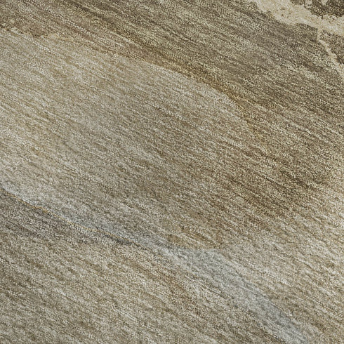 5' X 8' Brown Gray And Ivory Abstract Washable Area Rug With UV Protection