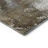 5' X 8' Brown Ivory And Gray Abstract Washable Area Rug With UV Protection