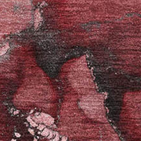 5' X 8' Merlot And Ivory Abstract Washable Area Rug With UV Protection