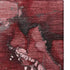 5' X 8' Merlot And Ivory Abstract Washable Area Rug With UV Protection