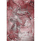 5' X 8' Merlot And Ivory Abstract Washable Area Rug With UV Protection