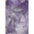 5' X 8' Purple And Ivory Abstract Washable Area Rug With UV Protection